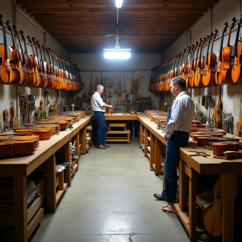 Moderna radionica za proizvodnju glazbenih instrumenata